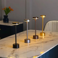 Moderne enkle soveværelse genopladelig berøringsbordlampe
