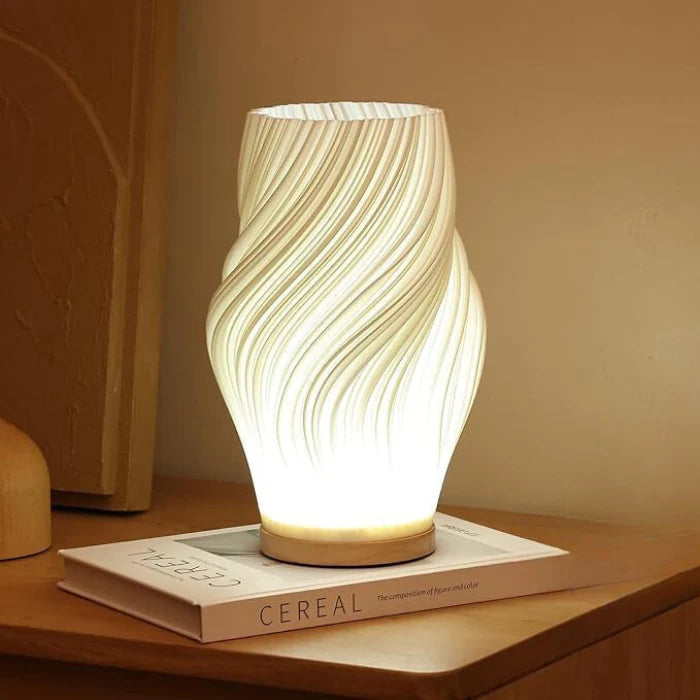 Chic Spiral Striped Shade Night Light Lampe