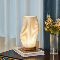 Chic Spiral Striped Shade Night Light Lamp