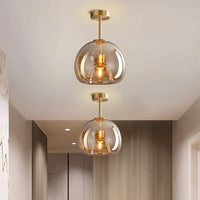 Luce del soffitto di vetro creativo moderno nordico