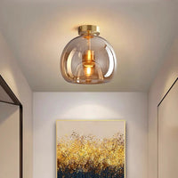 Luce del soffitto di vetro creativo moderno nordico