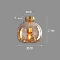 Luce del soffitto di vetro creativo moderno nordico