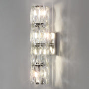 Elegante Lampada da Parete in Cristallo Poligonale