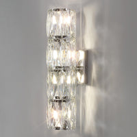 Elegant Polygonal Crystal Wall Light