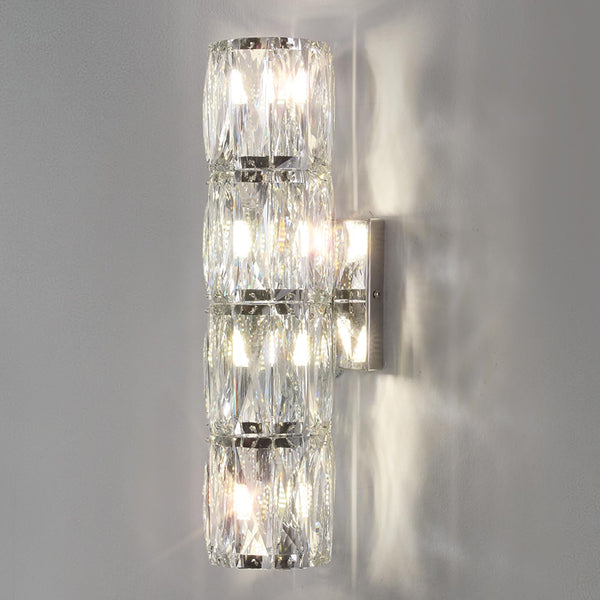 Elegant Polygonal Crystal Wall Light