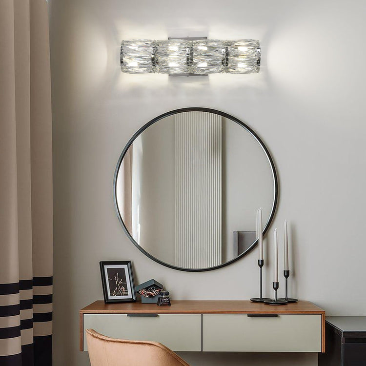 Elegant Polygonal Crystal Wall Light