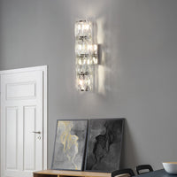 Elegant Polygonal Crystal Wall Light