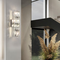 Elegant Polygonal Crystal Wall Light