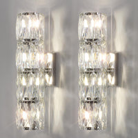 Elegant Polygonal Crystal Wall Light