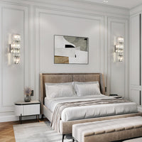 Elegant Polygonal Crystal Wall Light