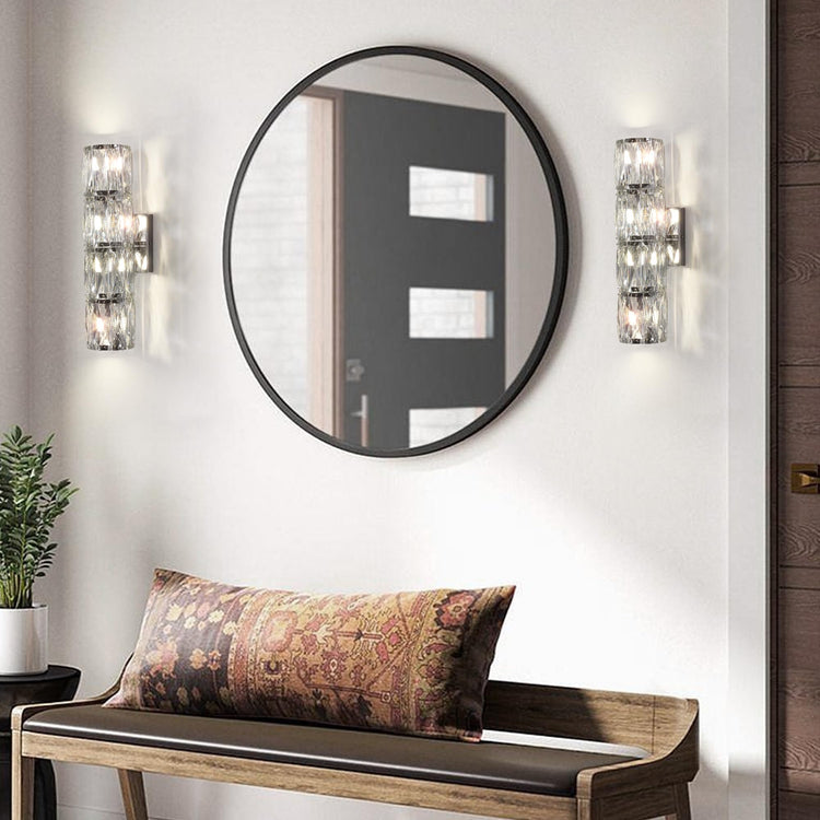 Elegant Polygonal Crystal Wall Light