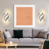 Luce murale creativa moderna a spirale
