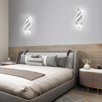 Luce murale creativa moderna a spirale
