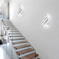 Luce murale creativa moderna a spirale