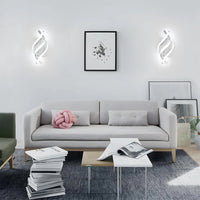 Luce murale creativa moderna a spirale