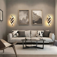 Luce murale creativa moderna a spirale