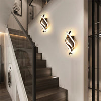 Luce murale creativa moderna a spirale