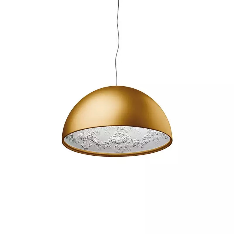 Glarefusion Lampada a sospensione moderna e creativa in vetro semicircolare