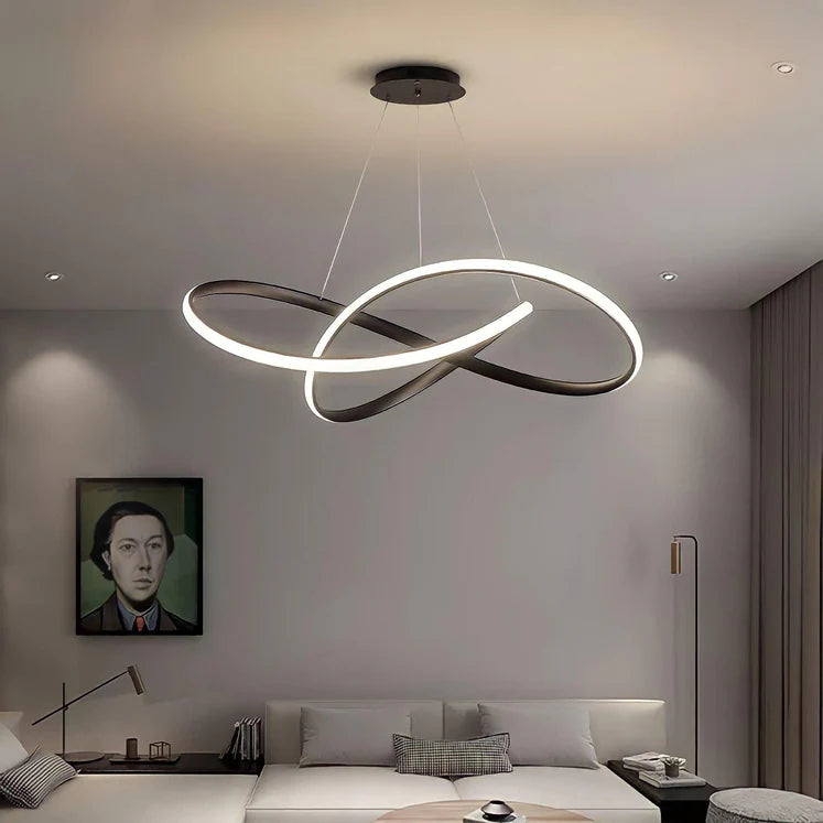 Lampada a sospensione a LED ad anello minimalista moderna
