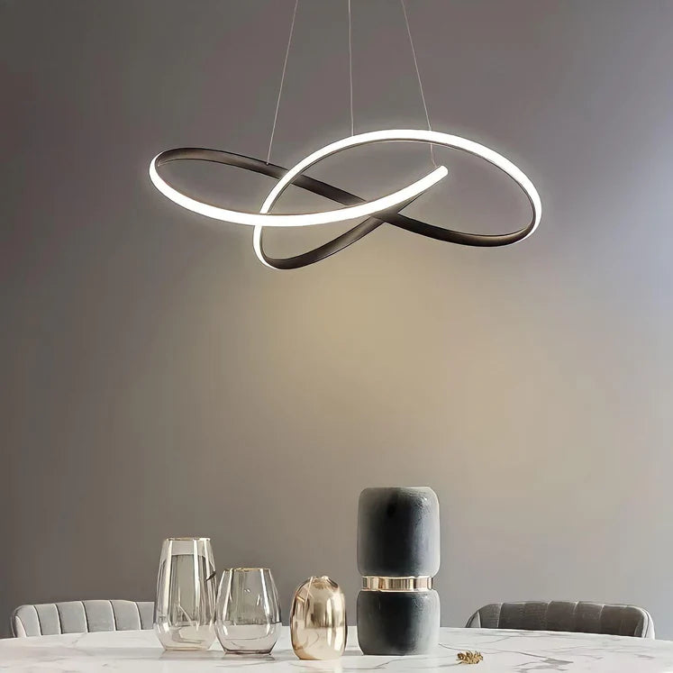 Lampada a sospensione a LED ad anello minimalista moderna