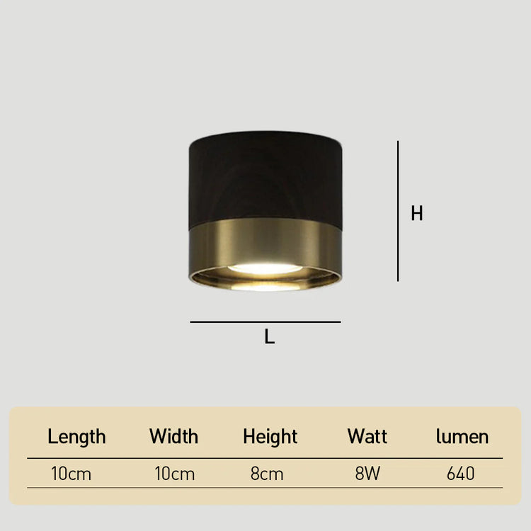 Modern Aluminum Mini Ceiling Light