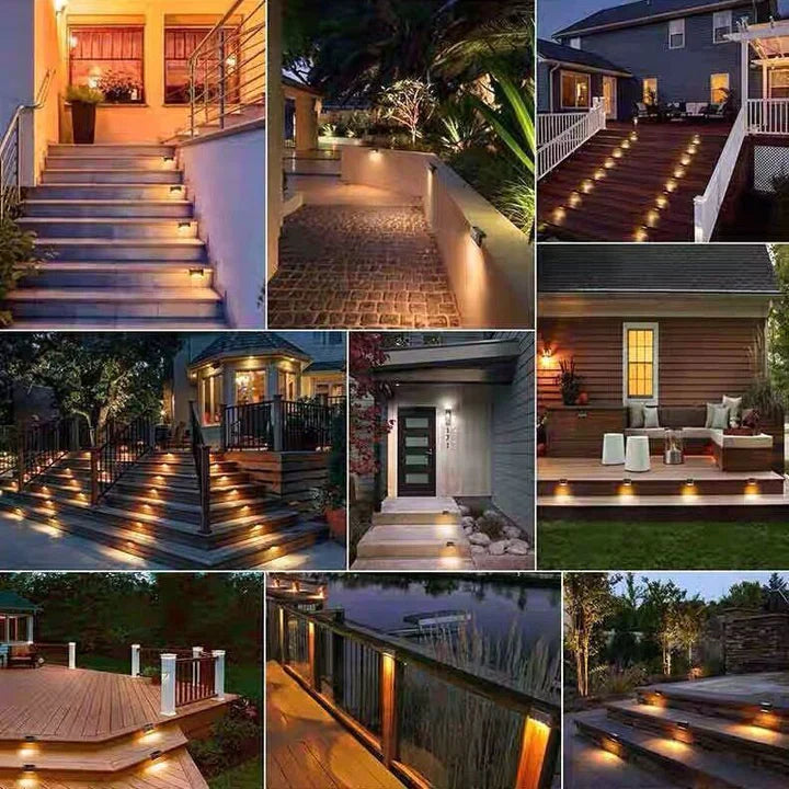 Elegante lampada da parete a LED solare senza fili