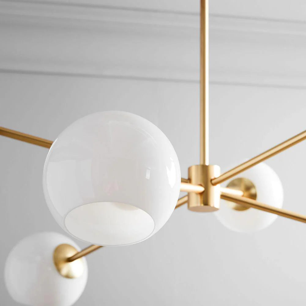 Modern Axis Glass Chandelier