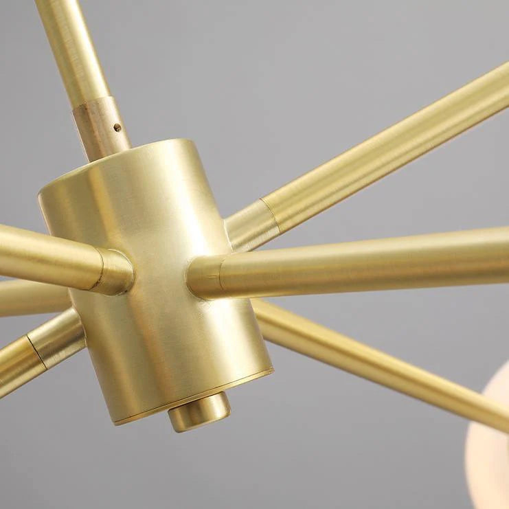 Modern Axis Glass Chandelier