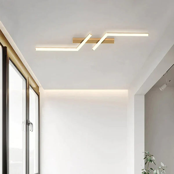 Modern enkel svart aluminium LED -takljus