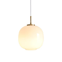 Modern Nordic opal glass pendant light