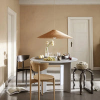 Boho Woven Scalloped Pendel Light