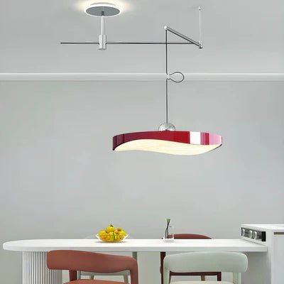 French Style Flying Saucer Arm Dining Room Pendant Light