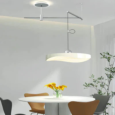 French Style Flying Saucer Arm Dining Room Pendant Light