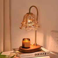 Modern Vintage Glass Flower Shape Table Lamp