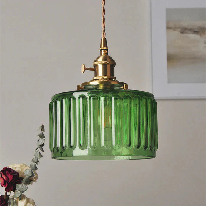 Lampadario in vetro unico e creativo vintage nordico