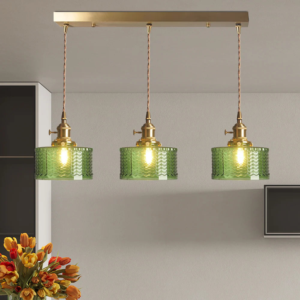 Lampadario in vetro unico e creativo vintage nordico