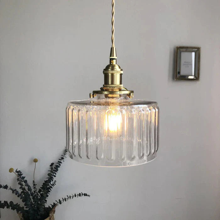 Lampadario in vetro unico e creativo vintage nordico