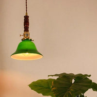 Retro nordisk industriel blonderglas pendellys