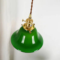 Retro nordisk industriel blonderglas pendellys