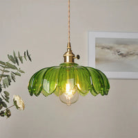 Glarefusion Chic Glass Flower Pendant Lamp