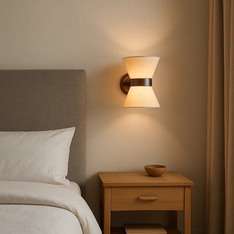 Modern Minimalist Silk Wall Light