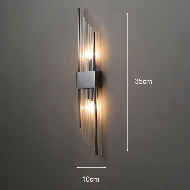 Elegante lampada da parete moderna nordica in oro