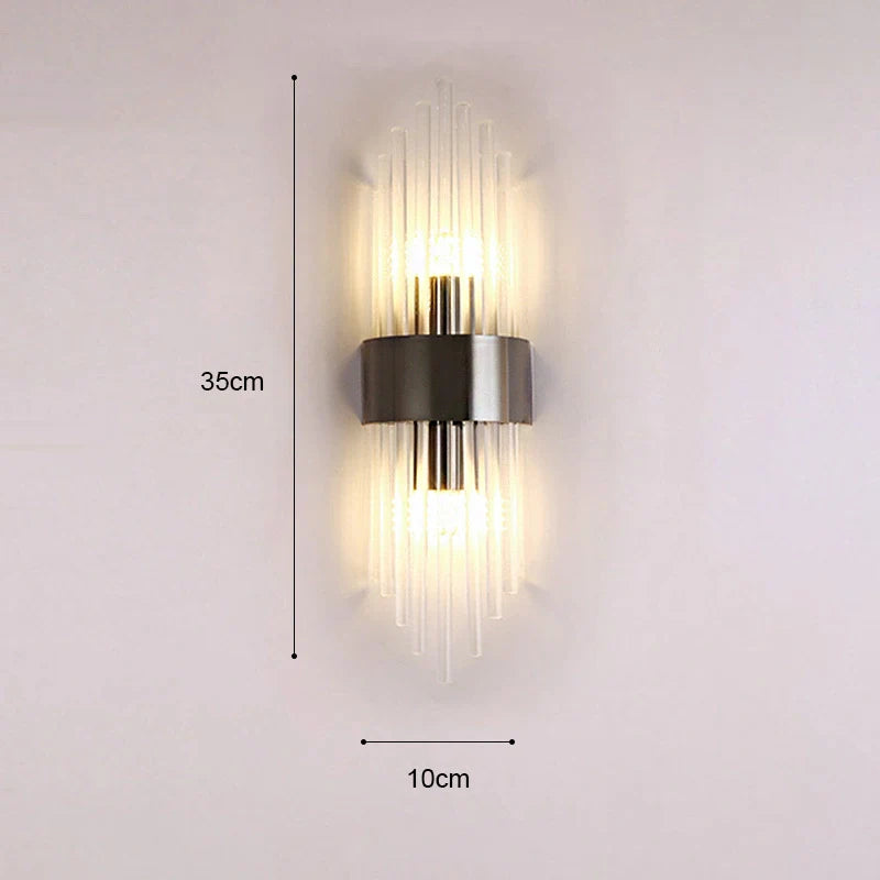 Elegante lampada da parete moderna nordica in oro