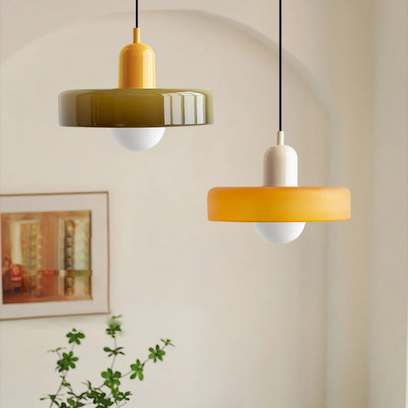 Glarefusion Moderne Bauhaus Glas LED Pendel