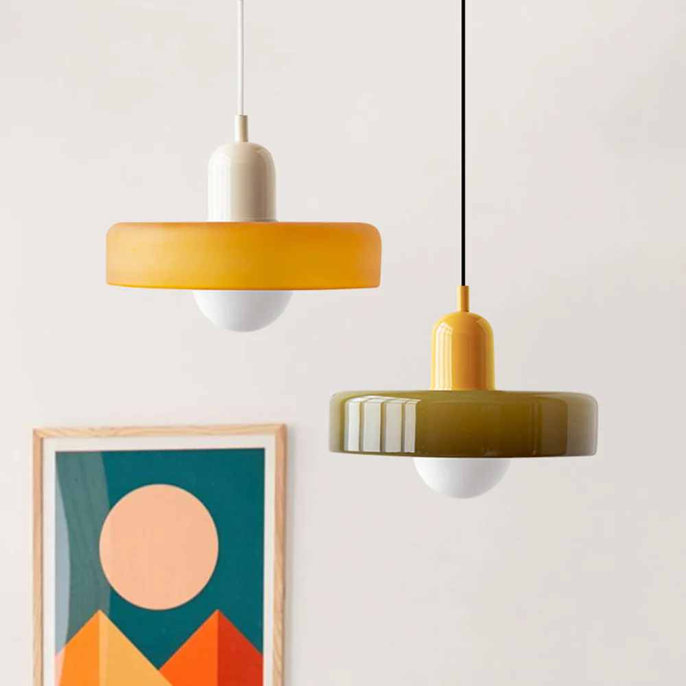 Glarefusion Moderne Bauhaus Glas LED Pendel