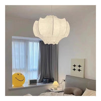 Fransk retro wabi-sabi creme stil pendellys