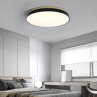 Chic Wood Flush-Mount Ceiling Light