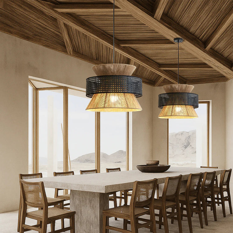 Modern Rattan Pendant Light