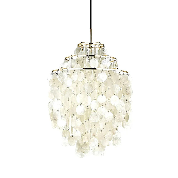 Moderne skylignende Shell-lysekrone