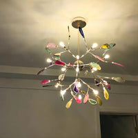 Nordic Elegant Branch Agate Pendant Lamp